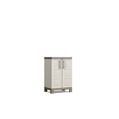 Immagine di ARMADIO BASSO EXCELLENCE, 2 RIPIANI REGOLABILI, IN RESINA, 65X45X97 CM