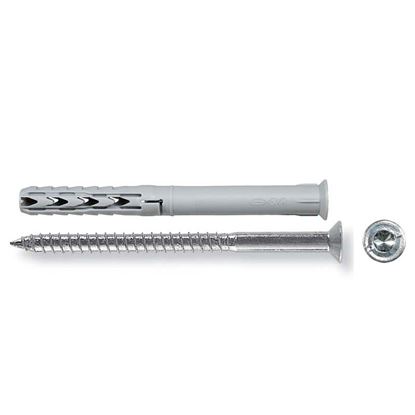 Immagine di TASSELLO PROLUNGATO IN NYLON, CON VITE TSP TORX, SXR 8X80 Z K, 6 PEZZI