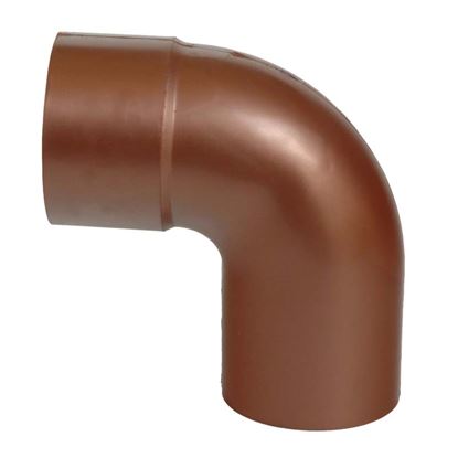 Immagine di CURVA TECNO IMAC, PER TUBO DISCENDENTE, COLORE RAME ROSSO, Ø 80 MM, 87°