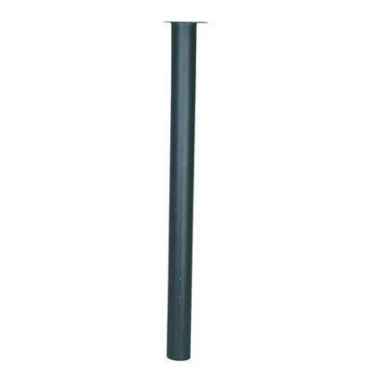 Immagine di GAMBE PER TAVOLI, PIASTRA FISSA, PIEDINO REGOLABILE, 4 PEZZI, FINITURA NERA, Ø 50XH710 MM