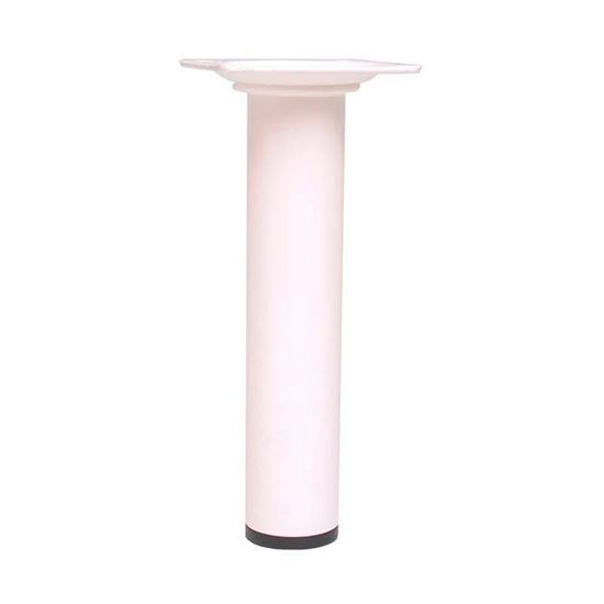 Immagine di PIEDE FISSO, CON PIASTRA, COLORE BIANCO, Ø 30XH700 MM
