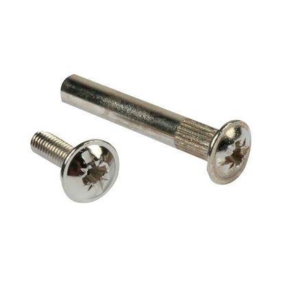 Immagine di VITE 4MAX14 MM, CON DISTANZIALE NICHELATO, 4MAX25 MM, 20 PEZZI