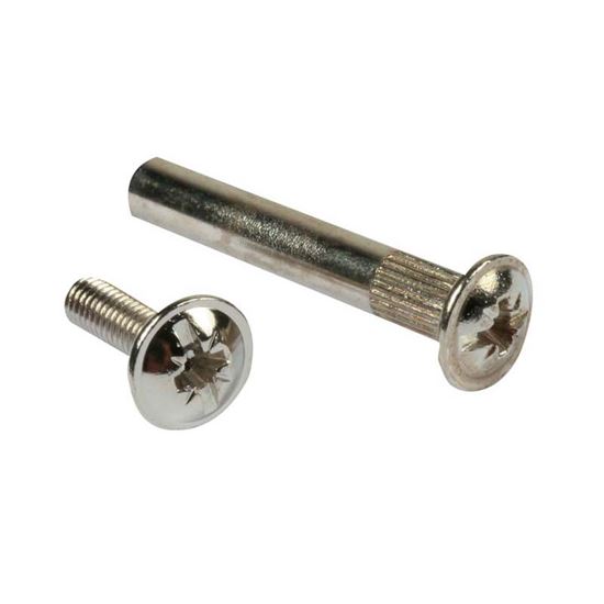 Immagine di VITE 6MAX14 MM, CON DISTANZIALE NICKELATO, 6MAX31 MM, 20 PEZZI