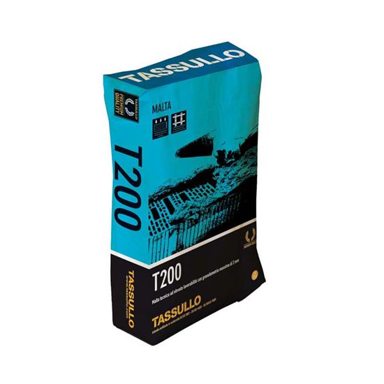 Immagine di MALTA TASSULLO, DA ALLETTAMENTO/MURATURA, PROFESSIONALE, PRONTO USO, CONFEZIONE 30 KG