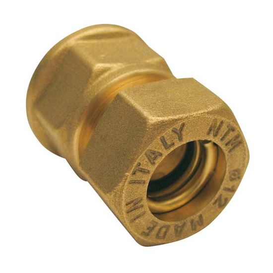 Immagine di RACCORDO MECCANICO DRITTO, RAME, F 1/2"X16 MM