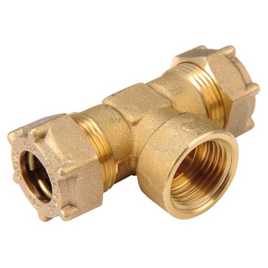 Immagine di RACCORDO TEE MECCANICO, RAME, F 3/4"X22 MM