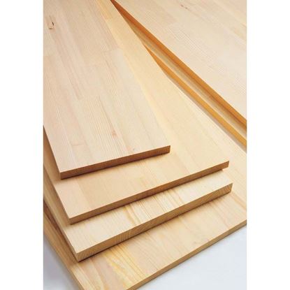 Immagine di TAVOLA LAMELLARE, ABETE, LISTA UNICA 18 MM, 100X20 CM