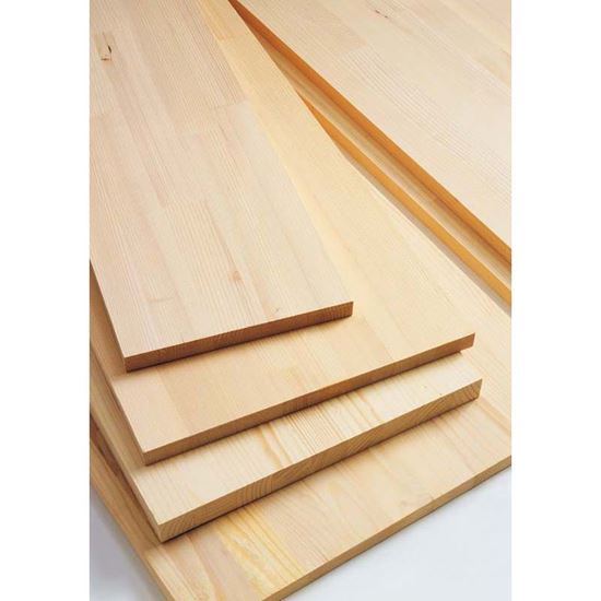 Immagine di TAVOLA LAMELLARE, ABETE, LISTA UNICA 28 MM, 100X60 CM