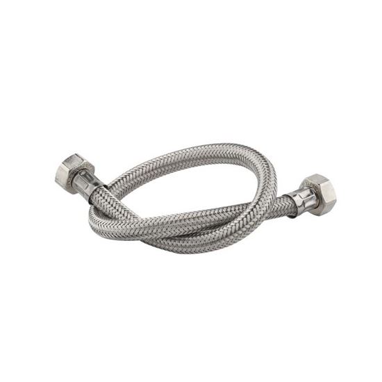 Immagine di TUBO CARICO LAVATRICE, ACCIAIO INOX, DRITTO, FF 3/4", 150 CM