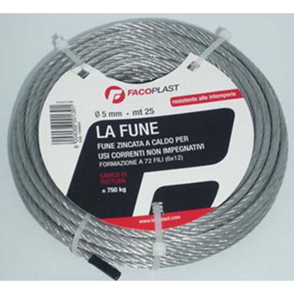Immagine di FUNE ZINCATA, MM 3X10 MT