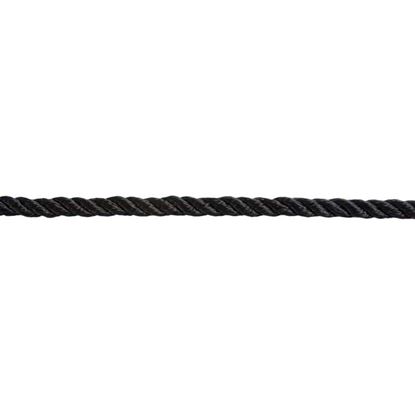 Immagine di CORDA 3 LIGNOLI, POLIESTERE, ALTA TENACITÀ, COLORE NERO, 12 MM