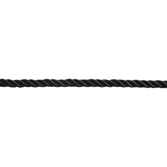 Immagine di CORDA 3 LIGNOLI, POLIESTERE, ALTA TENACITÀ, COLORE NERO, 12 MM