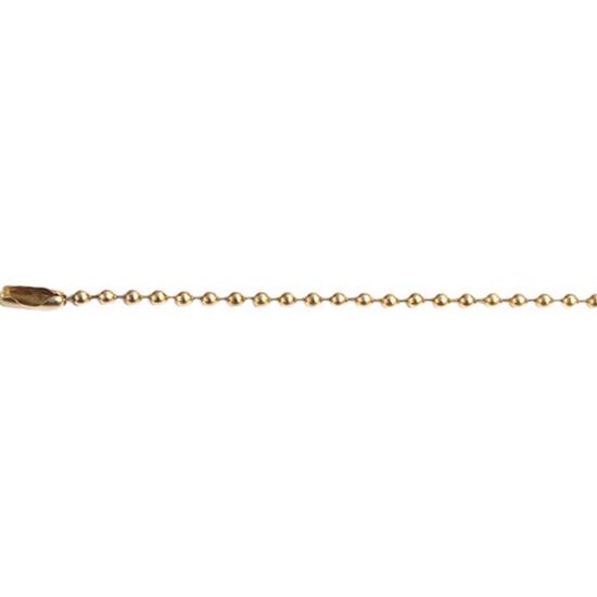 Immagine di CATENA PERLINE, OTTONE LUCIDO, 3,2 MM