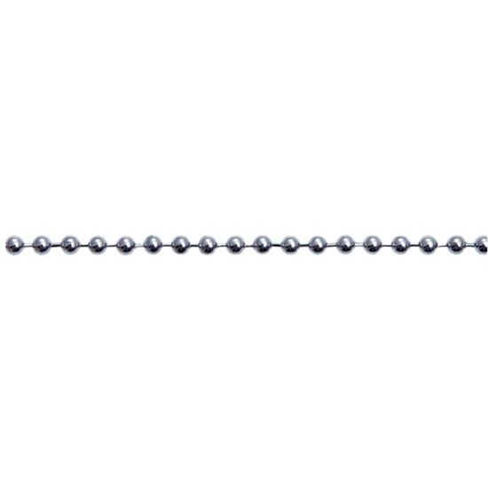 Immagine di CATENA PERLINE, OTTONE CROMATO, 3,2 MM