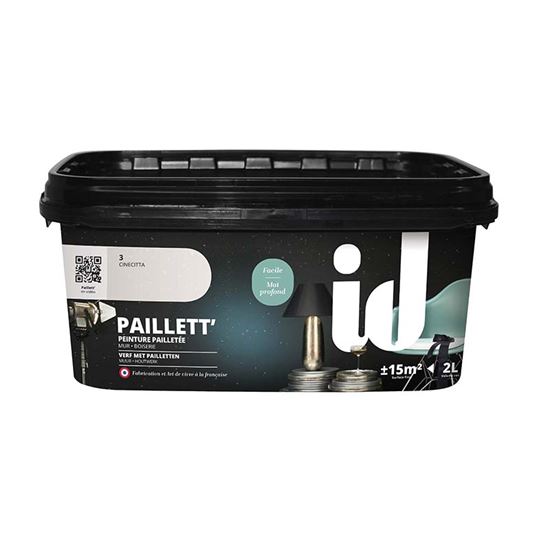 Immagine di PITTURA DECORATIVA PAILLETT, CON EFFETTO PAILLETTES, RESA 15 M², 2 LT, STUDIO