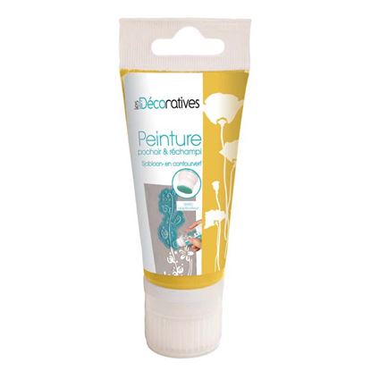Immagine di COLORE ACRILICO, DENSO, IDEALE PER STENCIL, 50 ML, COLORE EBENE