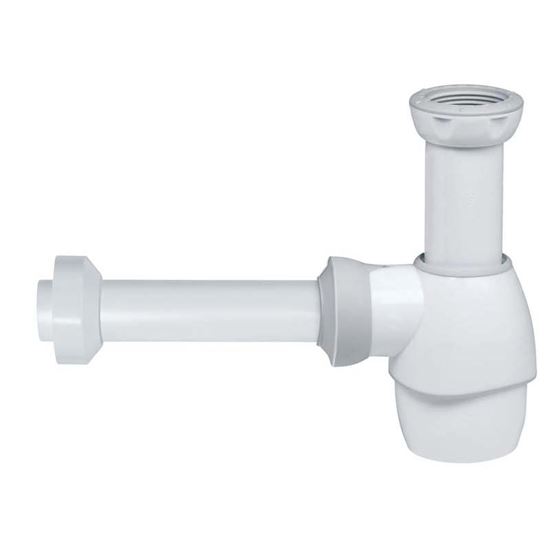 Immagine di SIFONE UNIVERSALE PP WIRQUIN, A BOTTIGLIA, 1"1/2-1"1/4X32 MM, CON ROSONE