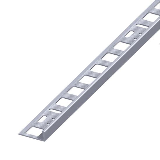 Immagine di PROFILO PER PIASTRELLE DI CHIUSURA, ALLUMINIO NATURALE, 1,0 MT, 8X21 MM