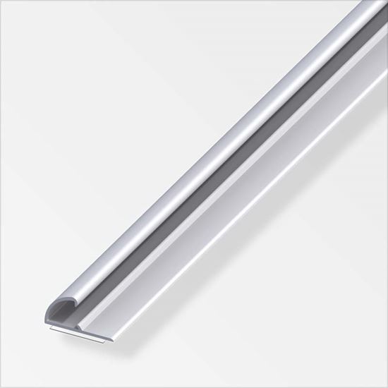 Immagine di PROFILO DI CHIUSURA AUTOADESIVO, 26X13 MM, 1,0 MT, ALLUMINIO OTTONATO