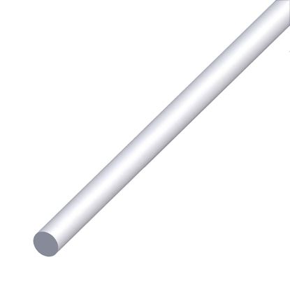 Immagine di BARRA TONDA ALLUMINIO ARGENTO, MM 8X1 MT