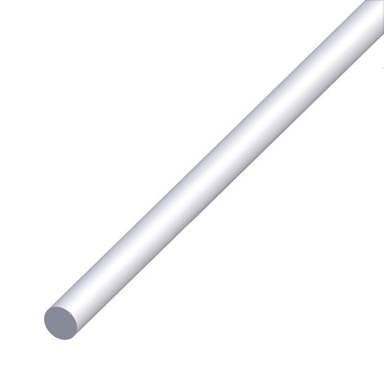 Immagine di BARRA TONDA ALLUMINIO ARGENTO, MM 8X1 MT