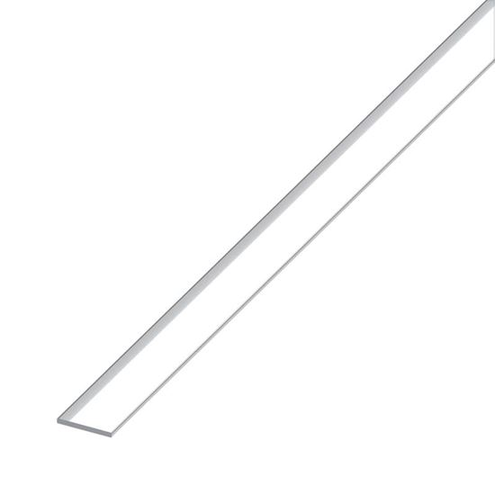 Immagine di BARRA PIATTA ALLUMINIO BRILLANTE, 15X2 MM, 1,0 MT