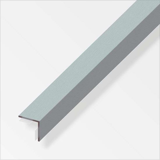 Immagine di ANGOLARE AUTOADESIVO ALLUMINIO INOX, 15X15 MM, 1,0 MT