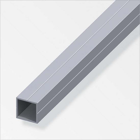 Immagine di TUBO QUADRATO, ALLUMINIO NATURALE, 2,50 MT, 19,5X1,5 MM