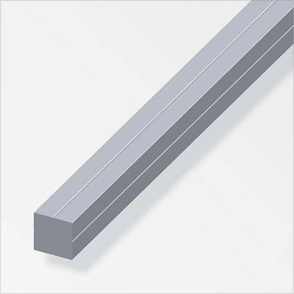 Immagine di BARRA QUADRATA, ALLUMINIO NATURALE, 1,00 MT, 7,5 MM