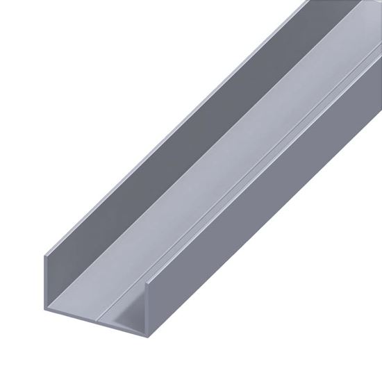 Immagine di PROFILO A U RETTANGOLARE, ALLUMINIO NATURALE, 29,5X53,6 MM, 1,0 MT