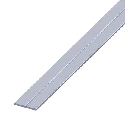 Immagine di BARRA PIATTA, ALLUMINIO NATURALE, 19,5X2 MM, 2,5 MT