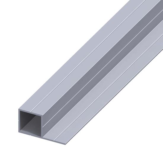 Immagine di TUBO QUADRATO, ALLUMINIO NATURALE, 1,00 MT, 15,5X29 MM