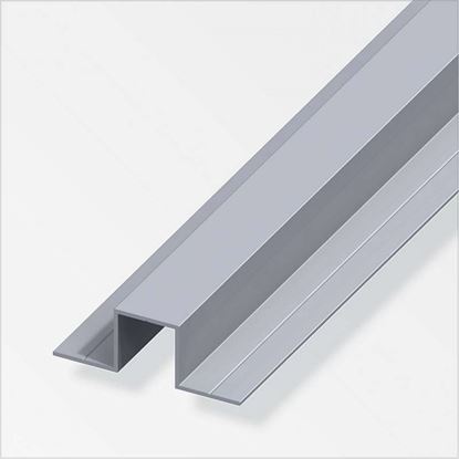 Immagine di PROFILO AD U, 2 LATI, ALLUMINIO, 23,5X67,5 MM, 1,0 MT