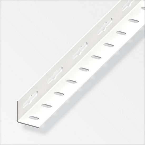 Immagine di ANGOLARE PERFORATO 35,5X35,5 MM, ACCIAIO ZINCATO BIANCO, 2,5 MT