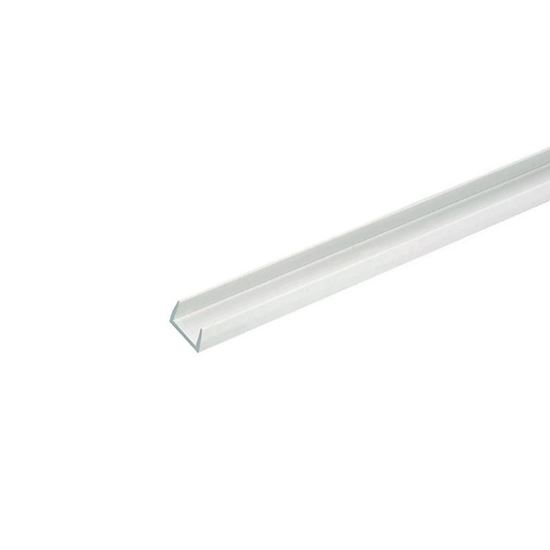 Immagine di PROFILO COPRIBORDI, 1,0 MT, 12 MM, BIANCO BRILLANTE