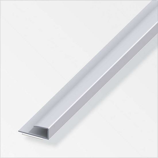 Immagine di PROFILO PER BORDI, 15X9 MM, ALLUMINIO ARGENTO, 2,0 MT