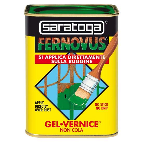 Immagine di SMALTO GEL ANTIRUGGINE SARATOGA, FERNOVUS, 0,75 LT, COLORE ROSSO SPECIALE
