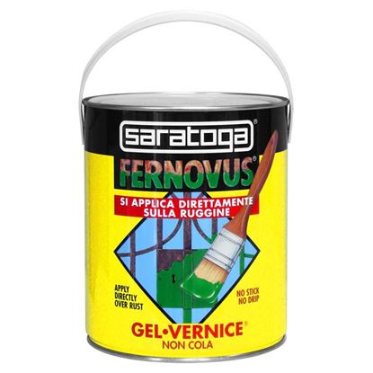 Immagine di SMALTO GEL ANTIRUGGINE SARATOGA, FERNOVUS, SECCHIELLO, 2,5 LT, COLORE GRIGIO PERLA