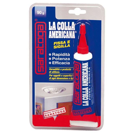 Immagine di COLLA AMERICANA SARATOGA, ADATTA PER TUTTI I MATERIALI DI MAGGIOR USO, TUBETTO 90 GR