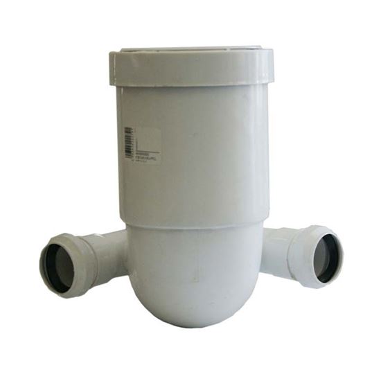 Immagine di CURVA PROLUNGATA HTSB, PER WC, COLORE BIANCO, Ø 110, CON 2 DERIVAZIONI Ø 40 MM