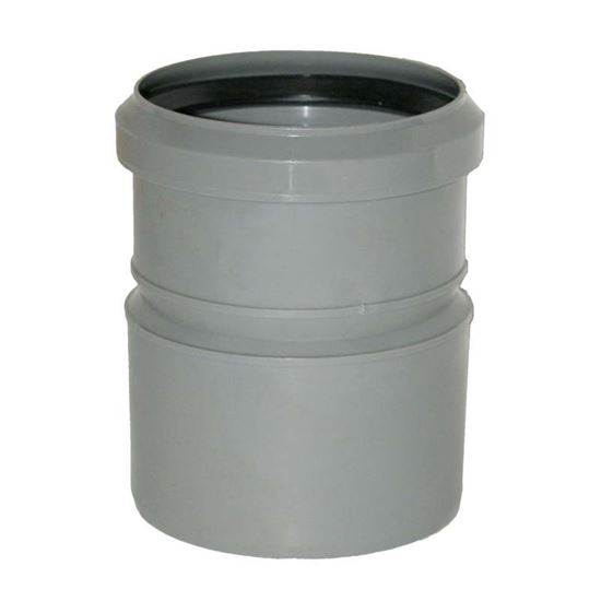 Immagine di MANICOTTO RIDOTTO, PER TUBI PVC/POLIPROPILENE, CON GUARNIZIONE, MF Ø 110/100 MM