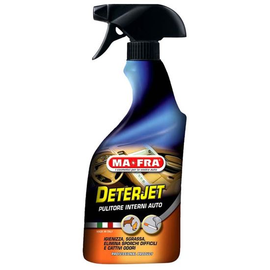 Immagine di PULITORE INTERNI AUTO MA-FRA, DETERJET, IGIENIZZA, SGRASSA, ELIMINA SPORCHI DIFFICILI, PER PELLE, SKAI, SPRAY 500 ML