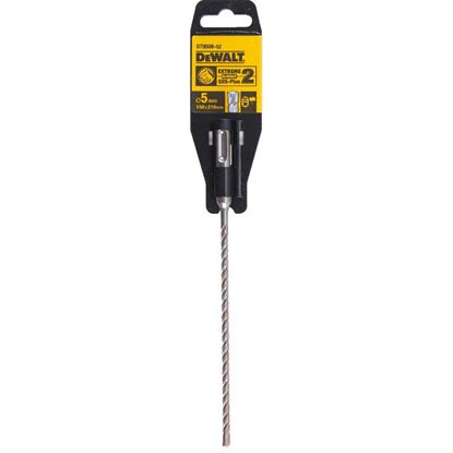 Immagine di PUNTA DEWALT, EXTREME 2, ATTACCO SDS-PLUS, 2 TAGLIENTI, PER MURO E CALCESTRUZZO, Ø 5X210 MM