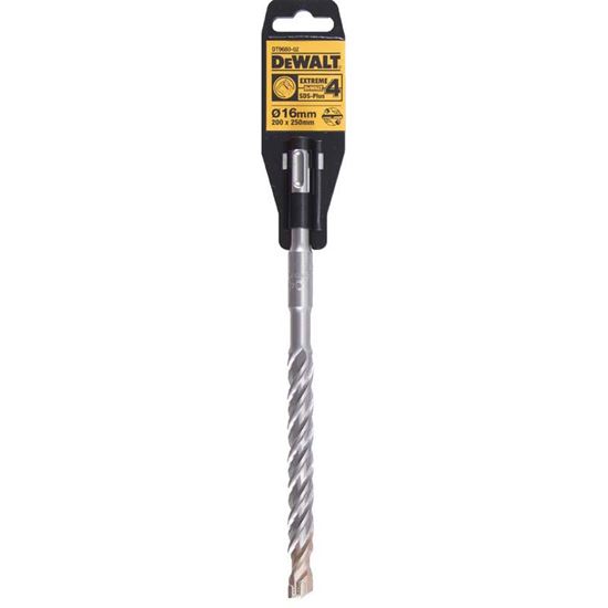 Immagine di PUNTA DEWALT, ATTACCO SDS-PLUS, 4 TAGLIENTI, PER MURO E CALCESTRUZZO, Ø 18X250 MM