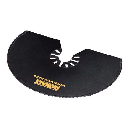 Immagine di LAMA DEWALT, SEGMENTATA, PER UTENSILE MULTIF., Ø 102 MM, PER TAGLI SU LEGNO, CARTONGESSO E MATERIALI PLASTICI