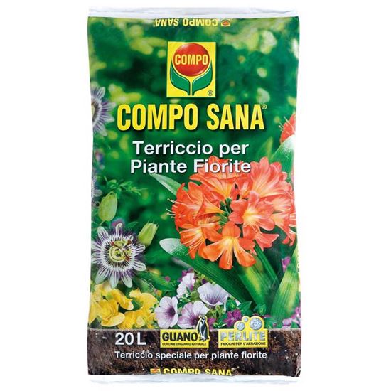 Immagine di TERRICCIO COMPO, SANA®, PER PIANTE VERDI, IDEALE PER LA COLTIVAZIONE DELLE PIANTE A FOGLIAME DECORATIVO, 10 LT