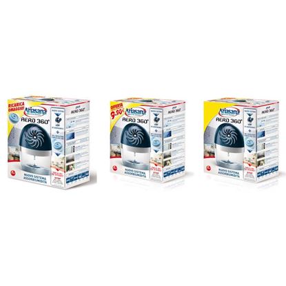 Immagine di KIT ASSORBIUMIDITÀ HENKEL, ARIASANA AERO 360°, 2X450 GR