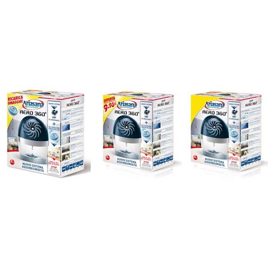 Immagine di KIT ASSORBIUMIDITÀ HENKEL, ARIASANA AERO 360°, 2X450 GR