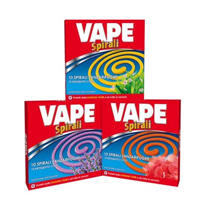 Immagine di SPIRALI VAPE, ZANZARIFUGHE, TENGONO LONTANO ZANZARE, PAPPATACI E INSETTI VOLANTI, 10 PEZZI