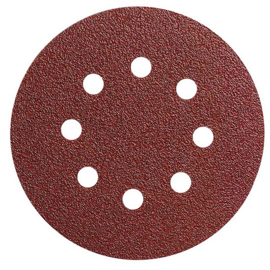 Immagine di 5 FOGLI VELCRO, PER ROTORBITALE, 125 MM, GRANA 80